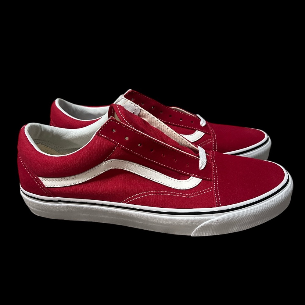 Size 11.5 - Old Skool CRIMSON CRIMSON/TRUE WHITE VNOA38G1Q9U
